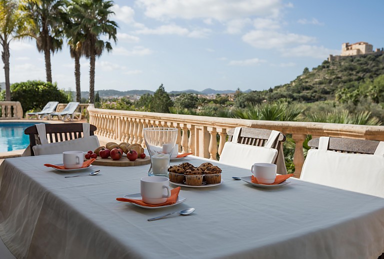 Finca Mallorca Arta 6 Personen Terrassenmöbel