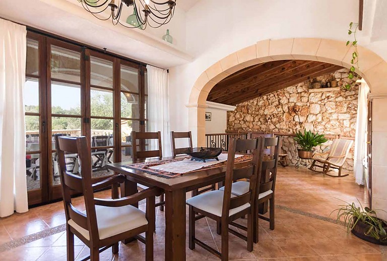 Finca Mallorca Arta 6 Personen Essbereich